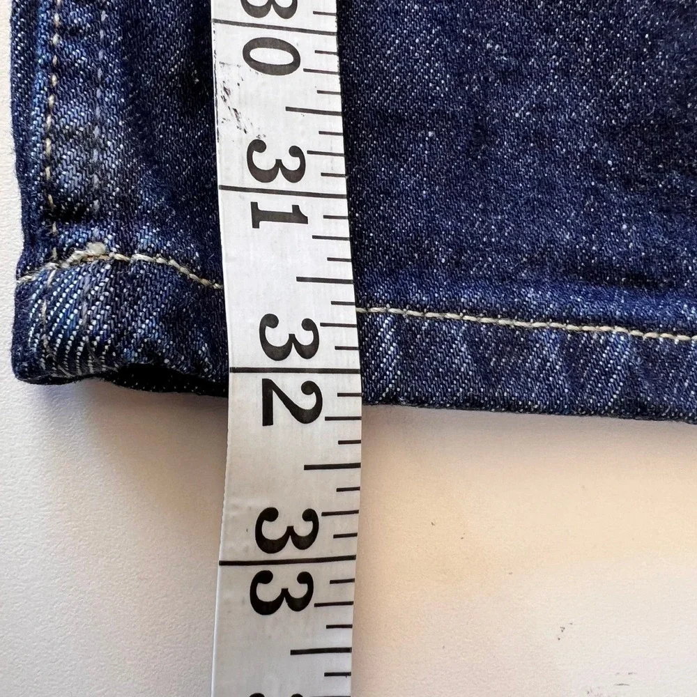 Banana Republic Authentic Straight Jeans Mens 33x32 Dark Wash‎ Indigo Denim